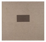 Artist: LEACH-JONES, Alun | Title: Box for the An Elegiac Suite of 6 etchings by Alun Leach-Jones | Date: 1991 | Technique: stamped and bound folio, printed in black ink on grey card | Copyright: Courtesy of the artist