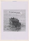 Artist: Azlan. | Title: You need boat people... | Date: 2003 | Technique: laser printed  in black ink