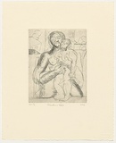 Artist: b'Furlonger, Joe.' | Title: b'Madonna and child (no.6)' | Date: 1989 | Technique: b'etching, printed in black ink, from one plate'