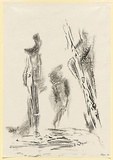 Title: Three personages | Date: 1980 | Technique: monotype