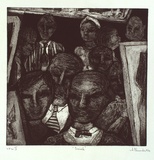 Artist: EDWARDS, Annette | Title: Soiree | Date: 1984 | Technique: etching, printed in black ink, from one plate
