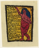 Artist: b'HANRAHAN, Barbara' | Title: bI wonder by my troth, what thou and I did, till we lov'd? | Date: 1962 | Technique: b'linocut, printed in colour, from four blocks'