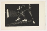 Artist: James, Garry. | Title: The arrest | Date: 1991, January | Technique: etching printed in black ink, from one plate
