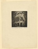 Artist: Wienholt, Anne. | Title: The English child | Date: 1947 | Technique: engraving, etching and aquatint, printed in black ink, from one copper plate