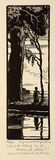 Artist: b'McGrath, Raymond.' | Title: b'Who is it calling by the darkened river?' | Date: 1924 | Technique: b'wood-engraving, printed in black ink, from one block'