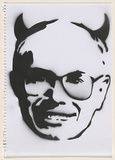 Artist: b'PRISM,' | Title: b'Not titled [Howard devil].' | Date: 2004 | Technique: b'stencil, printed in black ink, from one stencil'