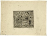Artist: Cilento, Margaret. | Title: Abstraction. | Date: 1947 | Technique: etching, printed in black ink with plate-tone, from one  plates,