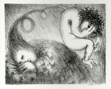 Artist: b'BOYD, Arthur' | Title: b'St Francis when young dreaming of a hunchback.' | Date: (1965) | Technique: b'lithograph, printed in black ink, from one plate' | Copyright: b'Reproduced with permission of Bundanon Trust'