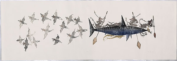 Title: b'Mutuk' | Date: 2009 | Technique: b'etching, printed in colour'