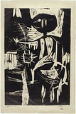 Artist: GLEGHORN, Tom. | Title: Jimmy Governor | Date: 1960 | Technique: linocut, printed in black ink, from one block | Copyright: © Thomas Gleghorn