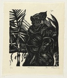 Artist: b'AMOR, Rick' | Title: b'Asia.' | Date: 1990 | Technique: b'woodcut, printed in black ink, from one block'