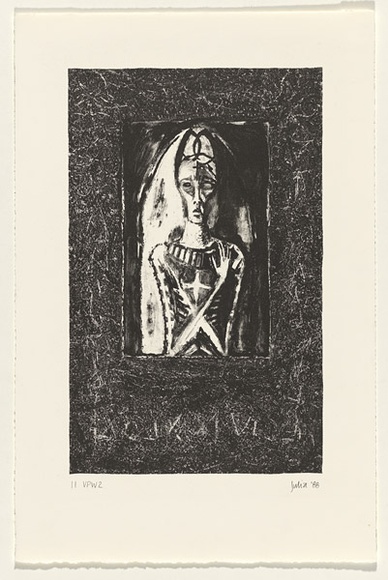 Artist: b'Harman, Julia.' | Title: b'not titled [II]' | Date: 1988 | Technique: b'lithograph, printed in black ink, from one stone' | Copyright: b'\xc2\xa9 Julia Harman'