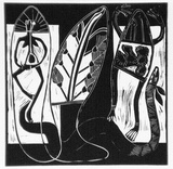 Artist: Meeks, Arone Raymond. | Title: Dilly Bag | Date: 1988 | Technique: offset-lithogrph, printed in black ink, from one plate; from linocut original