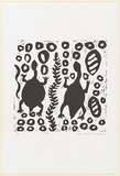 Artist: Doctor Wilfred, Judy. | Title: Turtles | Date: c.2001 | Technique: linocut, printed in black ink, from one block