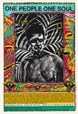 Artist: b'Fieldsend, Jan.' | Title: b'One People, One Soul.' | Date: 1988 | Technique: b'screenprint, printed in colour, from four stencils'