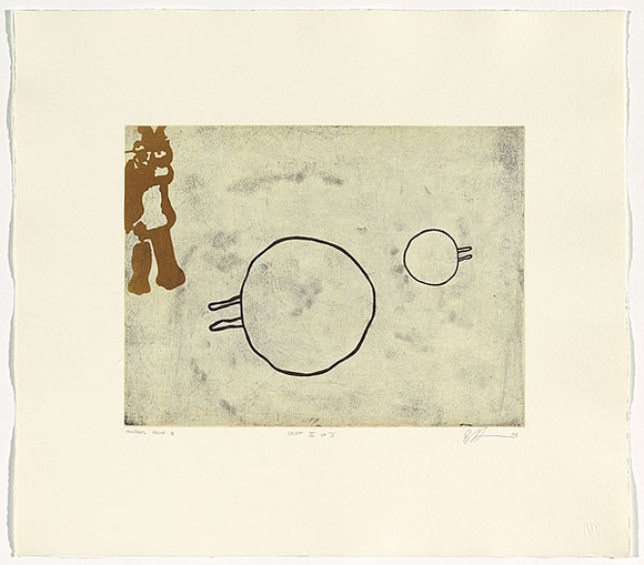Artist: b'Harris, Brent.' | Title: b'Drift VII' | Date: 1998 | Technique: b'etching, printed in colour, from three copper plates'