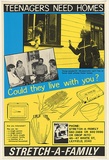 Artist: Mackay, Jan | Title: Teenagers need homes, Stretch-A-Family | Date: 1978-79? | Technique: screenprint, printed in colour, from three stencils