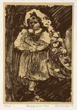 Artist: NICOLSON, Noel | Title: Dressing up as a bride | Date: 1996, April | Technique: lithograph, printed in black ink, from one plate