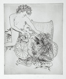 Artist: b'BOYD, Arthur' | Title: b'The monster.' | Date: 1970 | Technique: b'etching, printed in black ink, from one plate' | Copyright: b'Reproduced with permission of Bundanon Trust'