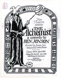 Artist: b'Shaw, Rod.' | Title: b'New Theatre presents The Alchemist, a comedy by Ben Jonson, directed by Jerome Levy, designed by Cedric Flower.' | Date: 1982 | Technique: b'fibre-tipped pen'