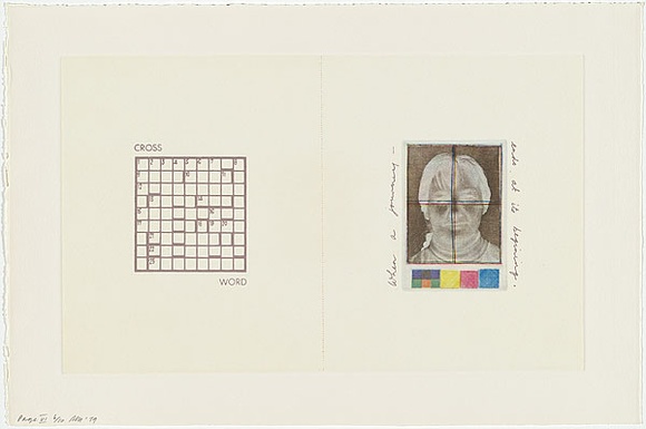 Artist: b'MADDOCK, Bea' | Title: b'Pages' | Date: 1979 | Technique: b'photo-etching, burnishing, relief-etching and letterpress, printed in colour'