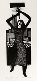 Artist: b'Counihan, Noel.' | Title: b'Demonstrator.' | Date: 1978, July | Technique: b'linocut, printed in black ink, from one block'