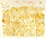 Artist: b'MACQUEEN, Mary' | Title: b'Hillside with fauna' | Date: 1976 | Technique: b'lithograph, printed in colour, from multiple plates' | Copyright: b'Courtesy Paulette Calhoun, for the estate of Mary Macqueen'