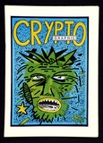 Artist: VARIOUS ARTISTS | Title: Crypto Graphic (head with volkswagen in mouth). | Date: 1989 | Technique: offset-lithograph