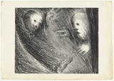 Artist: BOYD, Arthur | Title: St Francis removing the rosary. | Date: (1965) | Technique: lithograph, printed in black ink, from one plate | Copyright: Reproduced with permission of Bundanon Trust