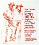 Artist: Shaw, Rod. | Title: New Theatre presents Rusty Bugles, the play by Sumner Locke Elliott. Directed by John Tasker [programme] | Date: 1979 | Technique: lithograph