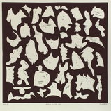 Artist: b'Marshall, John.' | Title: b'Dancing in the dark' | Date: 1992, October | Technique: b'linocut, printed in black ink, from one block'