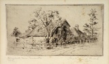 Artist: MORT, Eirene | Title: Elizabeth Farm, Parramatta | Date: 1920 | Technique: etching, printed in black ink, from one plate