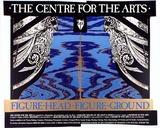 Artist: ARNOLD, Raymond | Title: The Centre for the Arts. Figure-head figure-ground. | Date: c.1987 | Technique: screenprint, printed in colour, from four stencils