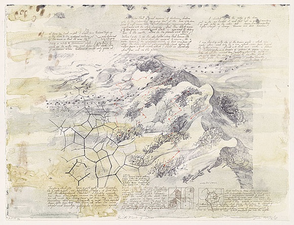 Artist: b'Wolseley, John.' | Title: b'South flank of dune' | Date: 1992 - 1993 | Technique: b'lithograph, printed in colour, from four stones' | Copyright: b'\xc2\xa9 John Wolseley. Licensed by VISCOPY, Australia'