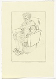 Artist: b'Myshkin, Tanya.' | Title: b'June Lombard' | Date: 1989 | Technique: b'drypoint, printed in black ink, from one zinc plate'