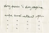 Artist: b'MILLISS, Ian' | Title: b'(Letter to Daniel Thomas)' | Date: 1971 | Technique: b'envelope, addressed, stamped and franked, containing folded sheets of paper with message in black fibre-tipped pen'