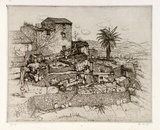 Artist: Scott, Eric. | Title: Terraces | Date: 1930 | Technique: etching, printed in black ink, from one plate