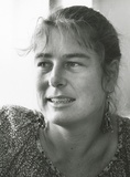 Artist: b'Heath, Gregory.' | Title: b'Portrait of Annie Franklin, Australian printmaker, 1991' | Date: 1991