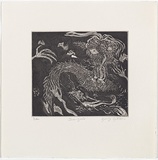 Artist: b'Gittoes, George.' | Title: b'Svengali.' | Date: 1971 | Technique: b'etching, printed in black ink, from one plate'