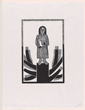 Artist: Groblicka, Lidia. | Title: Mother tree | Date: 1972 | Technique: woodcut, printed in black ink, from one block