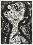 Artist: SELLBACH, Udo | Title: Head | Date: 1959 | Technique: lithograph, printed in black ink, from one stone [or plate]