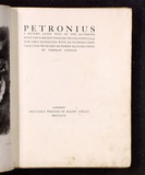 Title: Petronius. A revised latin text of the Satyrican. | Date: 1910