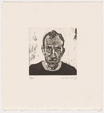 Artist: Harding, Nicholas. | Title: Self portrait | Date: c.2003 | Technique: aquatint and open-bite, printed in black ink, from one plate