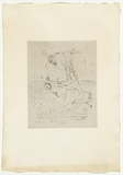 Artist: b'BOYD, Arthur' | Title: b'Jonah page 112.' | Date: 1972-73 | Technique: b'etching, printed in black ink, from one plate' | Copyright: b'Reproduced with permission of Bundanon Trust'