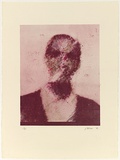 Title: b'not titled [Granada portrait 1]' | Date: June 1979- February 1980 | Technique: b'lithograph, printed in colour, from three aluminium plates'