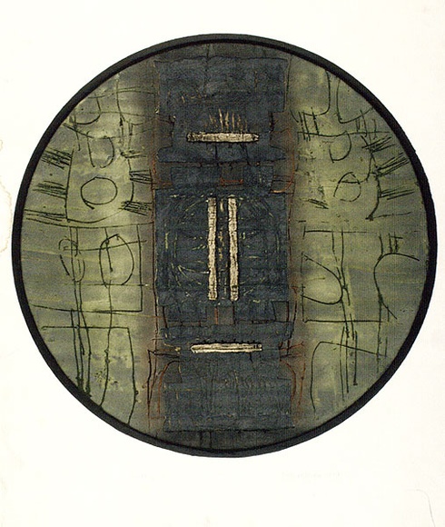 Artist: b'Kok Wee, Tay.' | Title: b'Diary 6' | Date: 1969 | Technique: b'etching, printed in colour, from multiple plates'