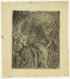 Artist: BOYD, Arthur | Title: Lovers with beast's head. | Date: (1962-63) | Technique: etching, printed in black ink, from one plate | Copyright: Reproduced with permission of Bundanon Trust