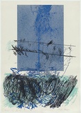 Artist: MEYER, Bill | Title: The final gap. | Date: 1980 | Technique: screenprint, printed in seven colours, from multiple screens (half tone photo and charcoal on acetate for indirect stencils) | Copyright: © Bill Meyer