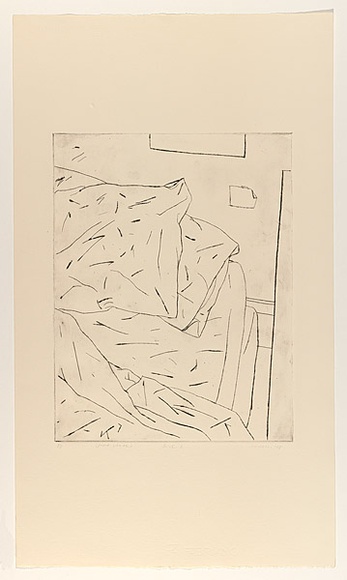 Title: Bed 2 | Date: 1978 | Technique: drypoint, printed in black ink, from one perspex plate