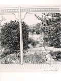 Artist: b'Rose, David.' | Title: bFrom the verandah at 'Hillside' (Ourimbah) | Date: 1991 | Technique: b'screenprint, printed in colour, from multiple stencils'